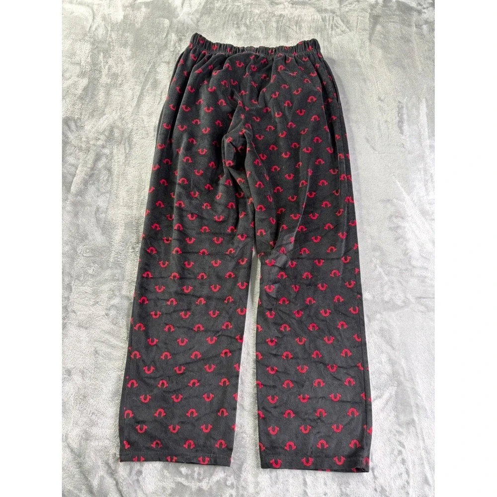 True Religion Loungewear Men's Pajama Pants M Black Elastic Waistband